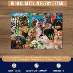 Dog Home Wooden Puzzle Jigsaw for Adults and Kids