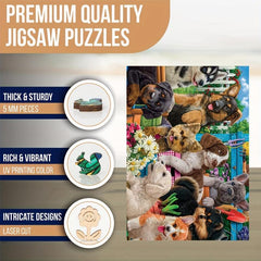 Dog Home Wooden Puzzle Jigsaw for Adults and Kids