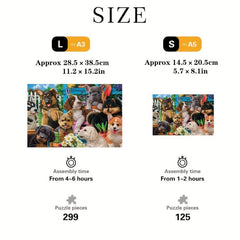 Dog Home Wooden Puzzle Jigsaw for Adults and Kids