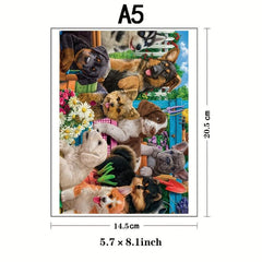 Dog Home Wooden Puzzle Jigsaw for Adults and Kids