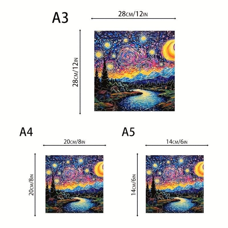 Landscape Painting Wooden Jigsaw Puzzle Family Game