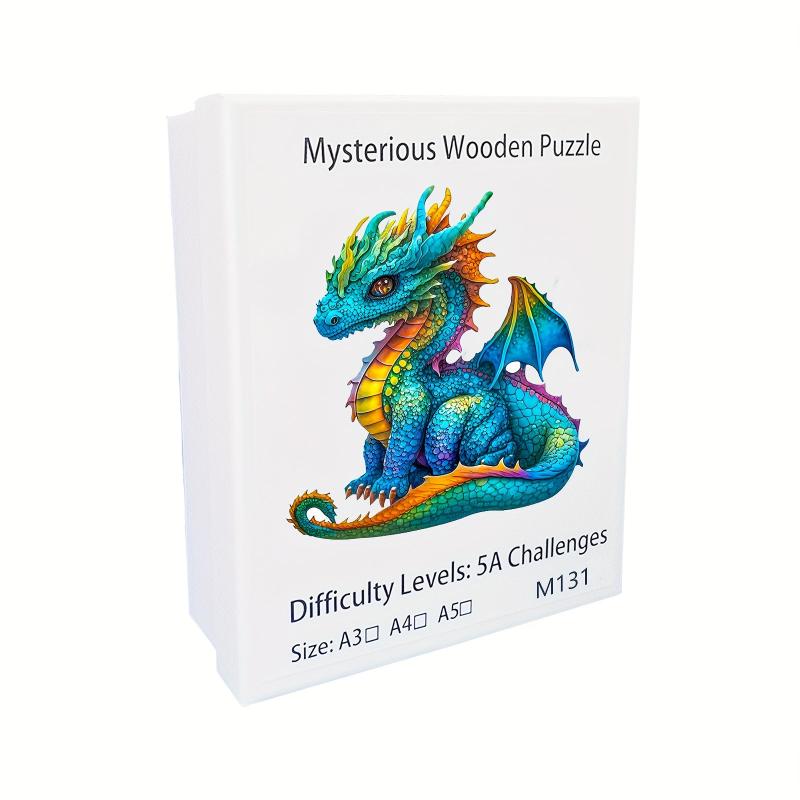 Flying Dragon Wooden Jigsaw Puzzle Animal Educational Toys