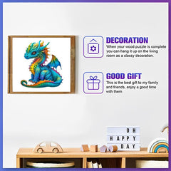 Flying Dragon Wooden Jigsaw Puzzle Animal Educational Toys