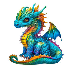 Flying Dragon Wooden Jigsaw Puzzle Animal Educational Toys