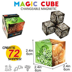 Magnetic Deformation Geometric Magic Square Training Space