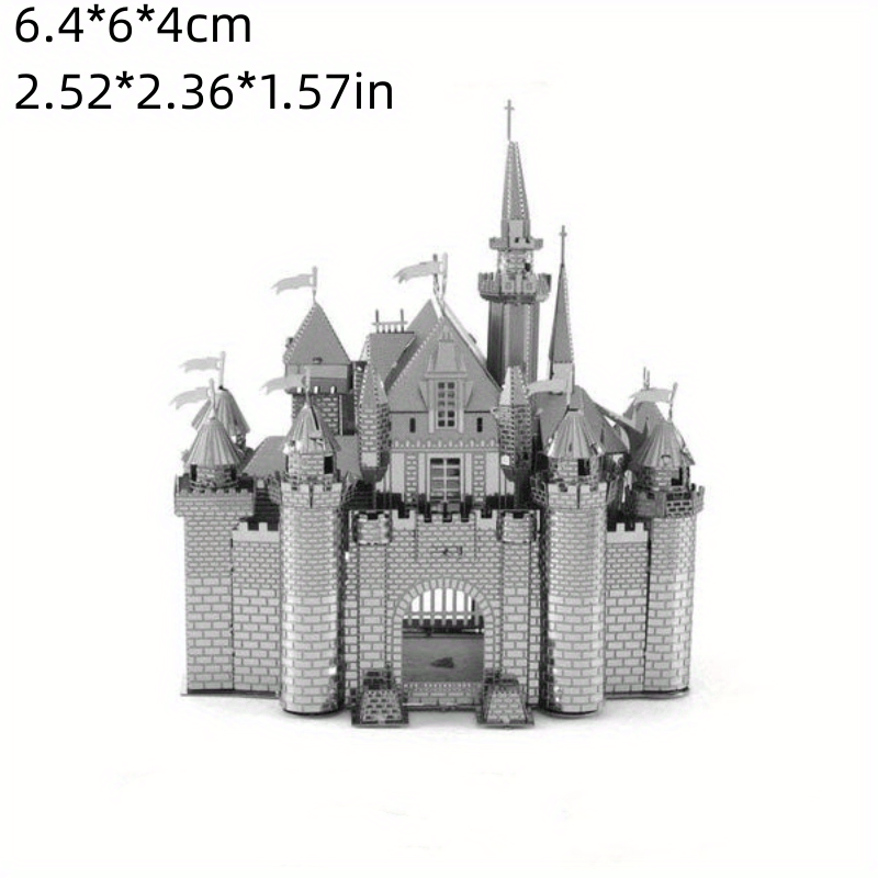 Metal Toy Castle Model 3D Puzzle Building Kit