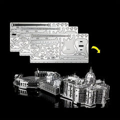 Metal Toy Castle Model 3D Puzzle Building Kit