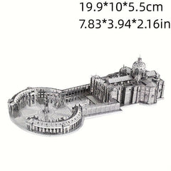 Metal Toy Castle Model 3D Puzzle Building Kit
