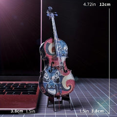 Metal Toy Piano Model 3D Puzzle Musical Instrument Game