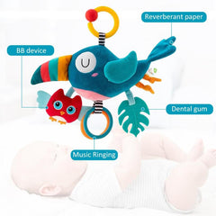 Baby Stroller Hanging Toy Woodpecker Teether Rattle Shower