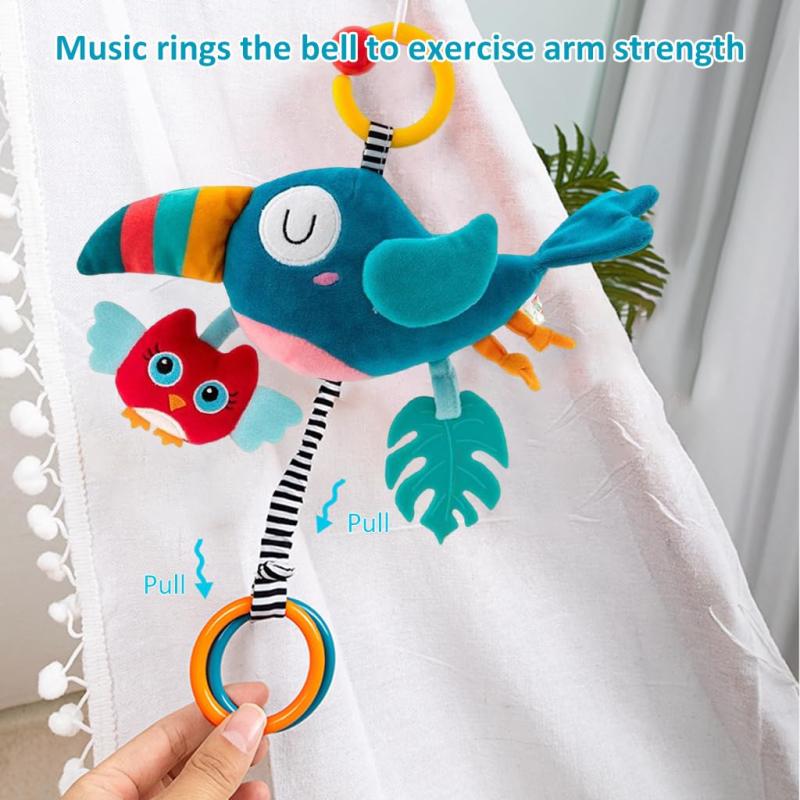 Baby Stroller Hanging Toy Woodpecker Teether Rattle Shower