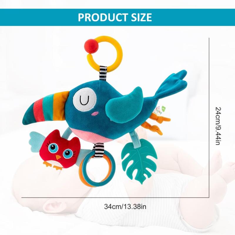 Baby Stroller Hanging Toy Woodpecker Teether Rattle Shower