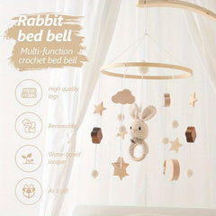 Baby Cloud Rattle Crib Mobile Musical Box - Toddler Carousel Musical Toy Gift