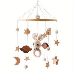 Baby Cloud Rattle Crib Mobile Musical Box - Toddler Carousel Musical Toy Gift