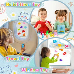 Baby Suction Cup Toys Bath Toys 24Pcs Alphabet Suckers With Dinosaur Eggshell
