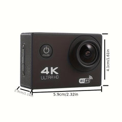 Ultra HD Underwater Action Camera 140u00b0 Wide Angle