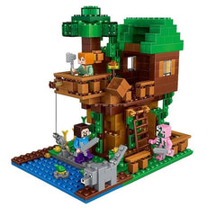 Jungle Tree House Village Building Blocks Educational Toy