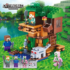 Jungle Tree House Village Building Blocks Educational Toy