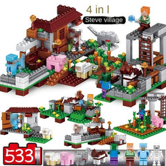 Jungle Tree House Village Building Blocks Educational Toy