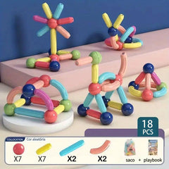 18pcs 46pcs Magnetic Stick Building Blocks Educational Toys Gift