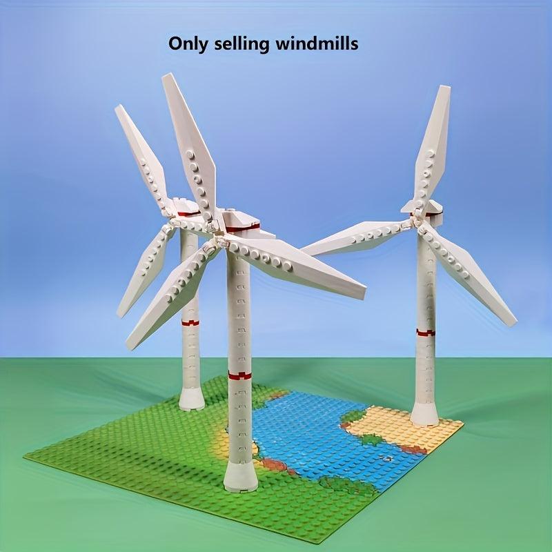 DIY Windmill Model Building Block Toy Educational Toy For Children