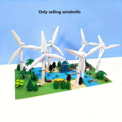 DIY Windmill Model Building Block Toy Educational Toy For Children