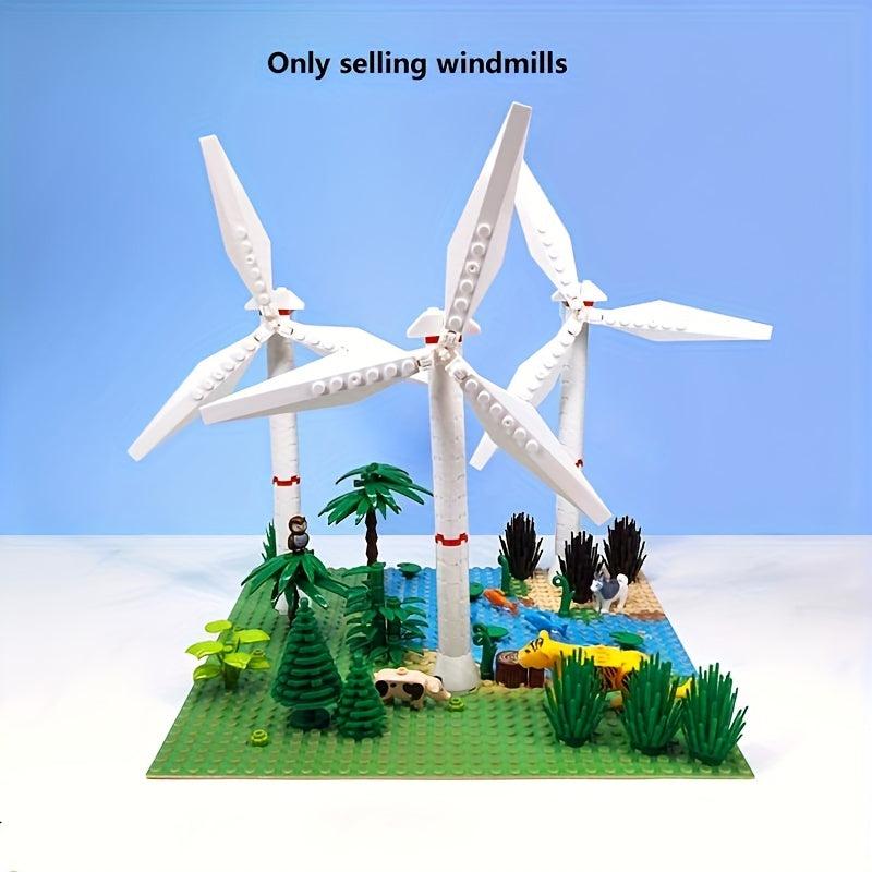DIY Windmill Model Building Block Toy Educational Toy For Children
