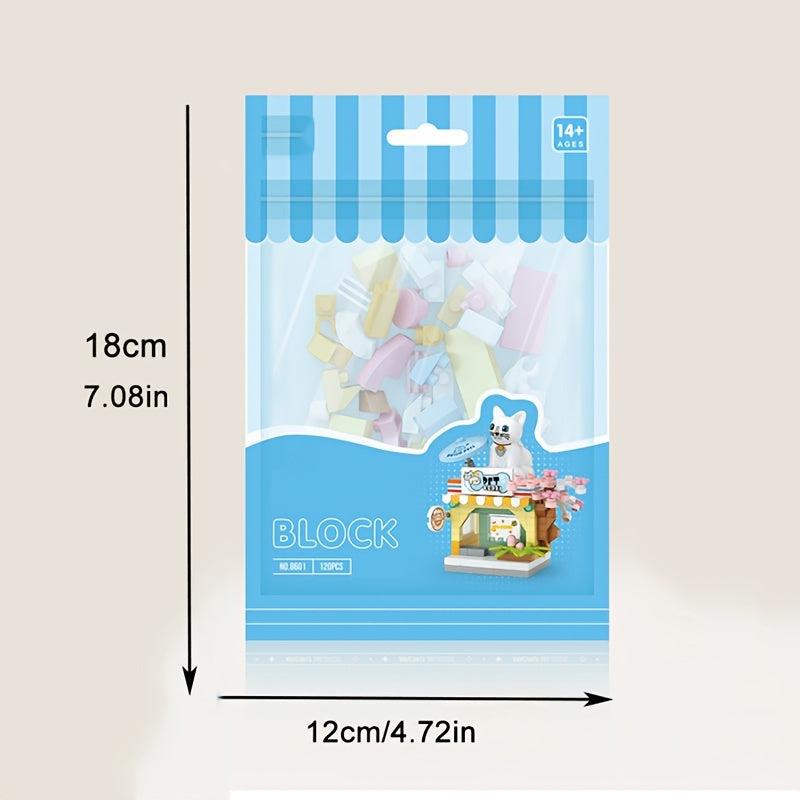 Mini Building Blocks DIY Pet Shop Coffee Fruit Shop