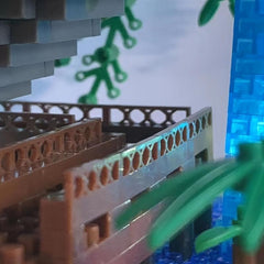 3200 pcs Building Blocks Set Tree House Waterfall Pond