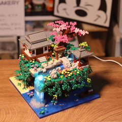 3200 pcs Building Blocks Set Tree House Waterfall Pond