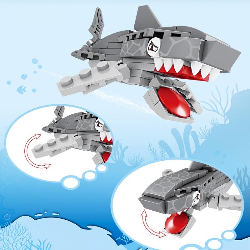 Sea Animal Building Blocks Model Educational Assembled Toys Octopus Sea Turtle