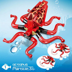 Sea Animal Building Blocks Model Educational Assembled Toys Octopus Sea Turtle