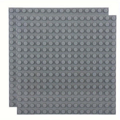 2pcs Small Double-sided Base Plate Building Blocks, 16x16 Dot