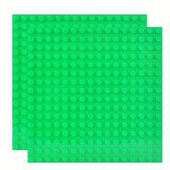 2pcs Small Double-sided Base Plate Building Blocks, 16x16 Dot
