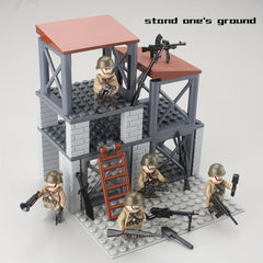Military Base Fort Combat Soldiers Building Blocks