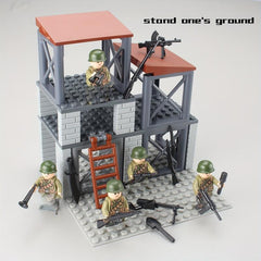 Military Base Fort Combat Soldiers Building Blocks