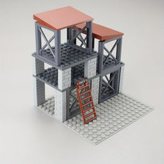 Military Base Fort Combat Soldiers Building Blocks