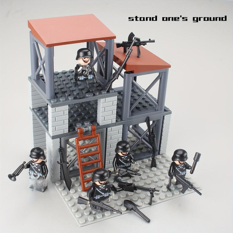 Military Base Fort Combat Soldiers Building Blocks