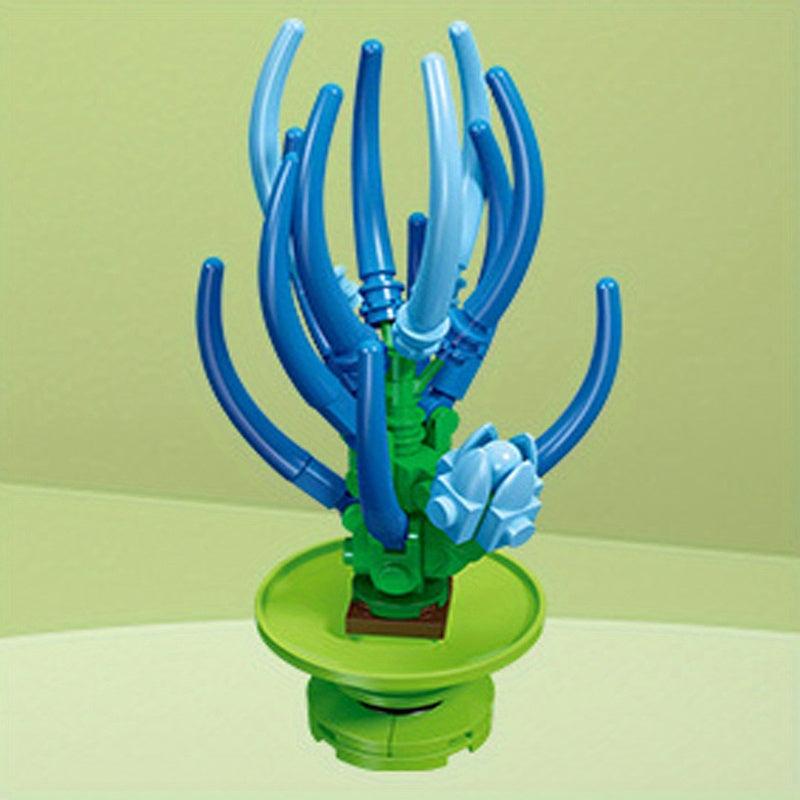 Potted Flower Model Building Block Toy Home Decoration Gift