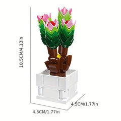 Potted Flower Model Building Block Toy Home Decoration Gift