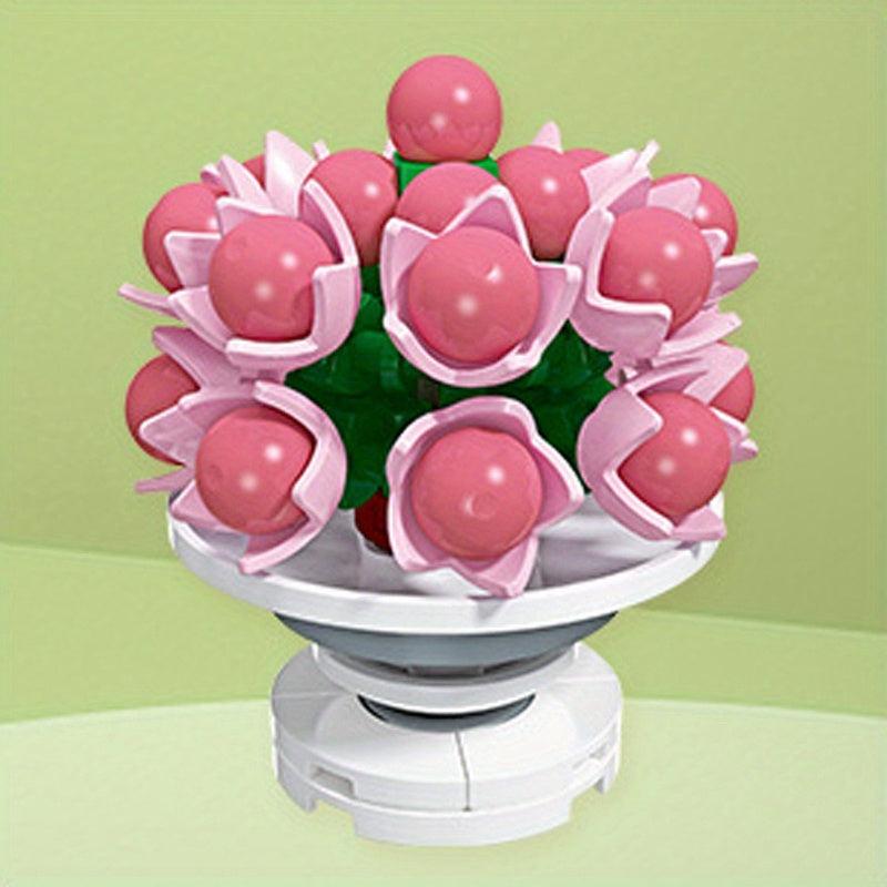 Potted Flower Model Building Block Toy Home Decoration Gift