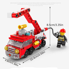 142pcs City Fire Truck Building Kit for Kids 6-12 Years Old