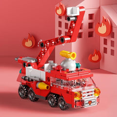 142pcs City Fire Truck Building Kit for Kids 6-12 Years Old