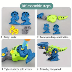 Kids Dino DIY Disassembly Assembly Toy Random Colors