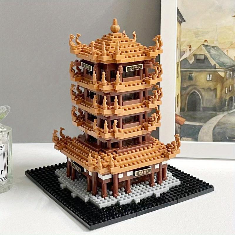 3D Assembly Puzzle of Ancient Architecture Yellow Crane Tower