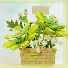 Preserved Flower Succulent Plant Building Block Toy Set
