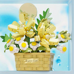 Preserved Flower Succulent Plant Building Block Toy Set