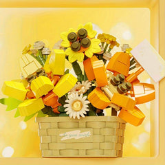 Preserved Flower Succulent Plant Building Block Toy Set