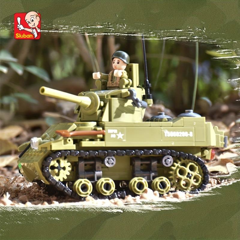 Tank & Fighter Building Blocks Educational Toy Kit Christmas Gift for Kids