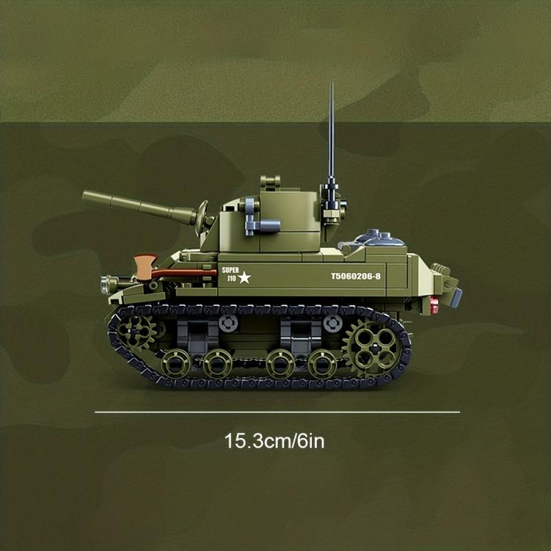 Tank & Fighter Building Blocks Educational Toy Kit Christmas Gift for Kids